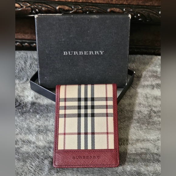 Burberry Nova Check Bi-Fold Card Holder Wallet - Picture 1 of 8